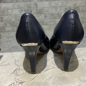 Christian Dior leather navy pumps